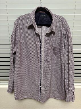 Beverly Hills Polo Club. Relaxed Fit Men’s Long Sleeve Geo Print Shirt -